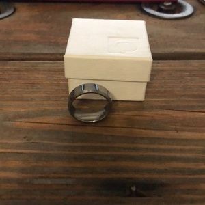 Men’s Beveled Tungsten Carbide Wedding Ring